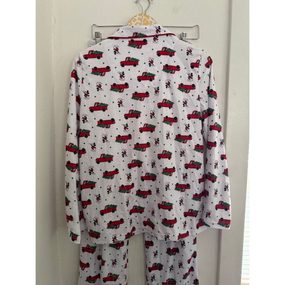 Disney Mickey Red Truck Flannel Pajama Set | Size Small - Picture 4 of 5